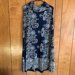 Anticipation Maxi Skirt Blue Sz 2/4 Waist 27” EUC